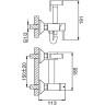 Гигиенический душ FRAP F7503-6 со смесителем, черный
